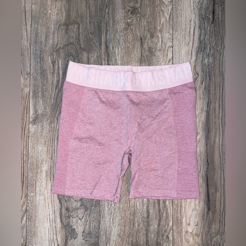 Pink Gymshark biker shorts, size M